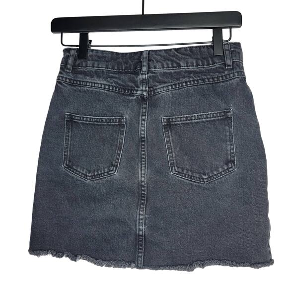 ASOS Black Jean Pelmet Skirt Sz 0 - Picture 2 of 11